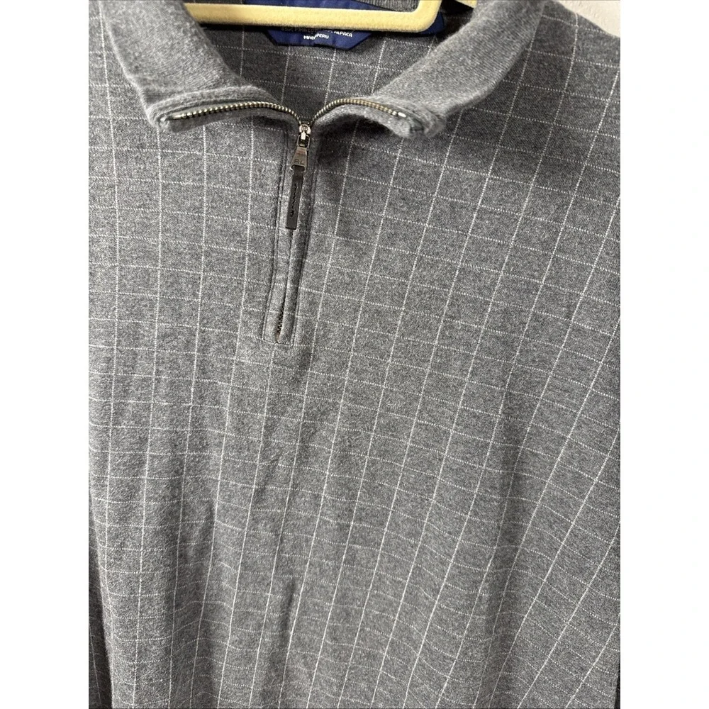 Polo Golf Ralph Lauren 1/4 Zip Shirt Men's Large‎ L/S Gray Cotton XL K1